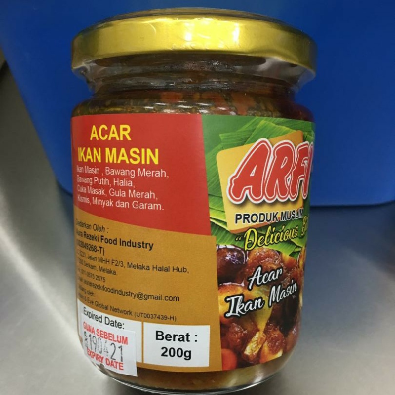 Acar Ikan Masin - pack 200gm