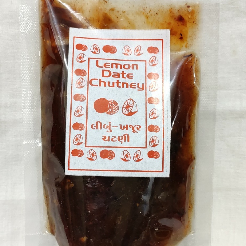 Khajur with lemon Chutney