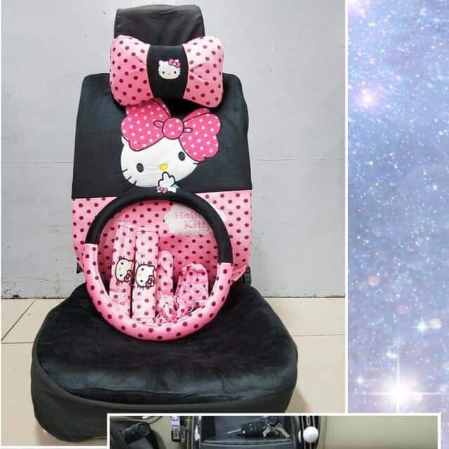HK CAR SEAT COVER DOTTED RED
