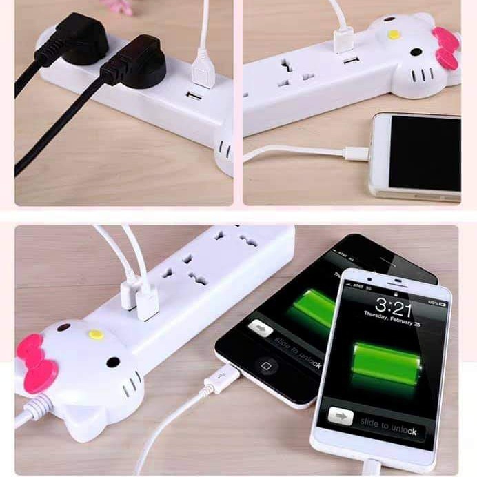 HK 2 SOCKET EXTENSION W/ USB OUTPUT