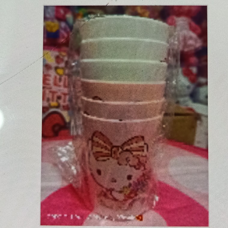 6IN1 PLASTIC CUPS 3WHT/3PINK