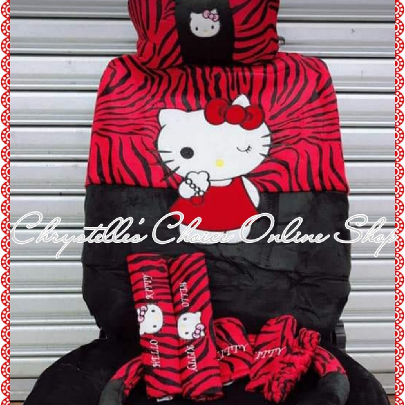 HK CAR SEAT COVER BLK/RED
