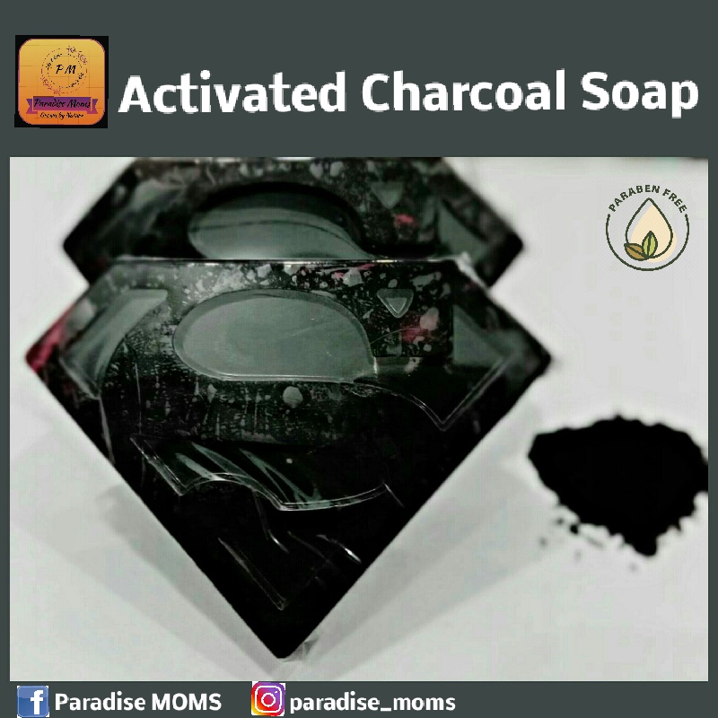 Activated charcoal soap