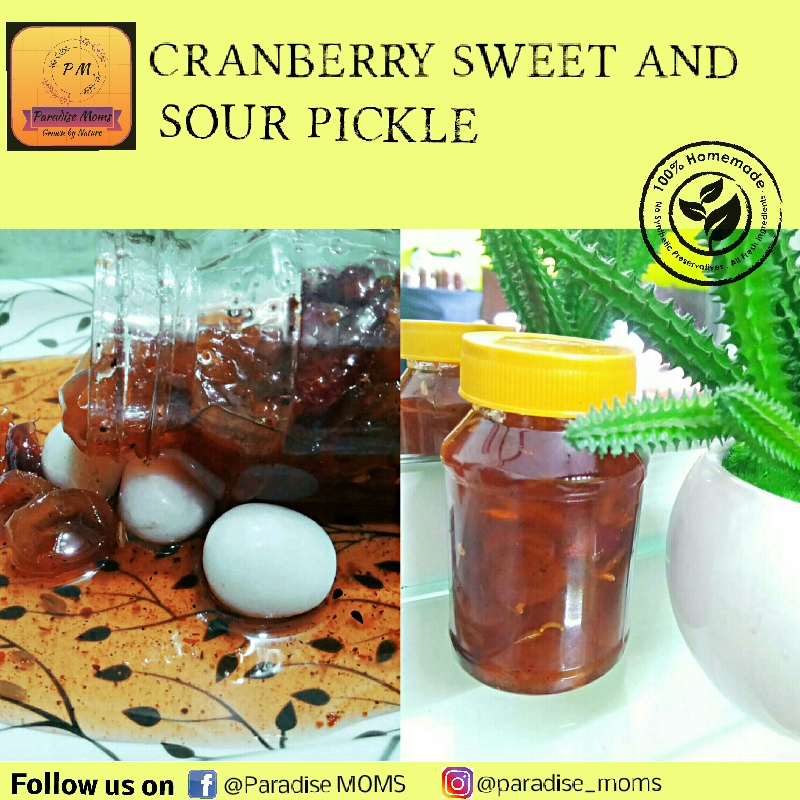Cranberry sweet & sour pickles(300gms)