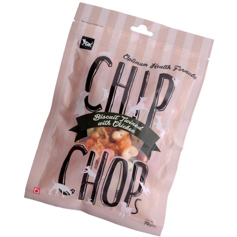 ABK CHIP-CHOP BIS TWINED WITH CHICKEN 70GM