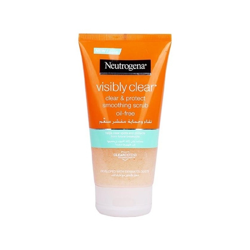 Neutrogena- Visibily Clear Oil Free Clear & Protect Smoothing Scrub