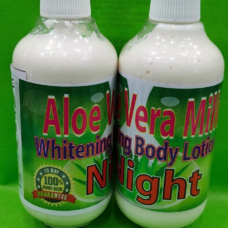 Aloe vera milk whitening body lotion night