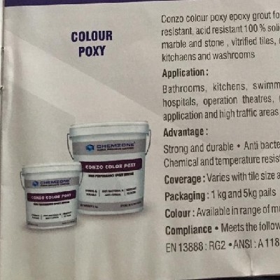 Conzo color poxy1 kg glitter brown silver