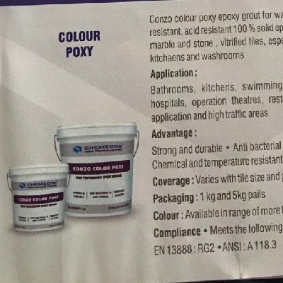 Conzo color poxy1 kg glitter Grey silver