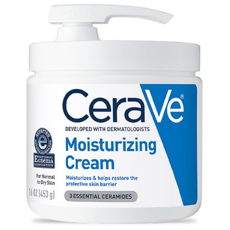 CeraVe Face and Body Moisturizing Cream with Pump for Normal to Dry Skin - 16.0 Oz