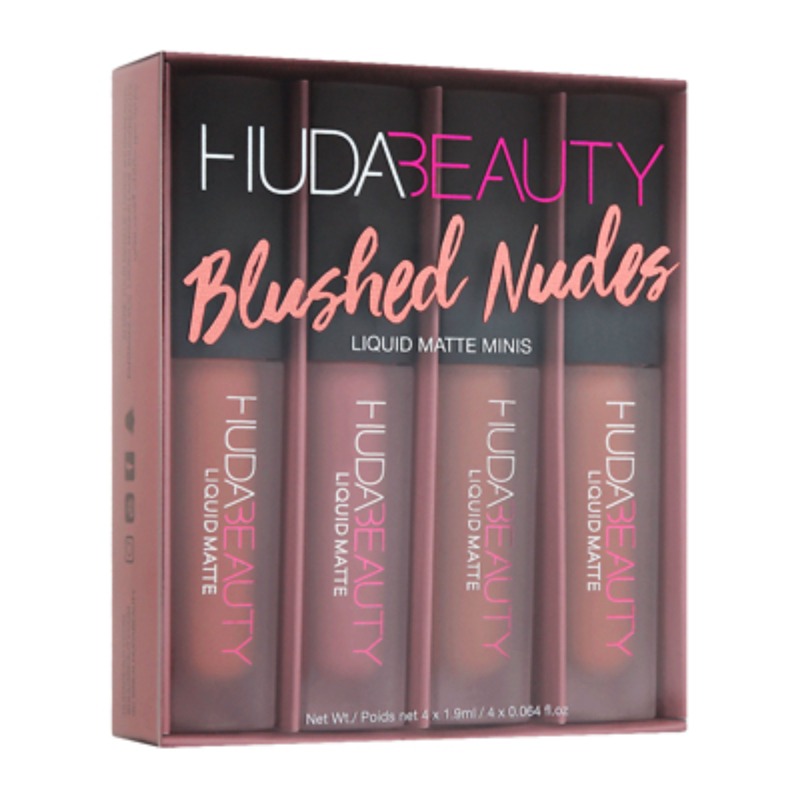Huda Beauty Liquid Matte Lipstick Minis Blushed Nudes