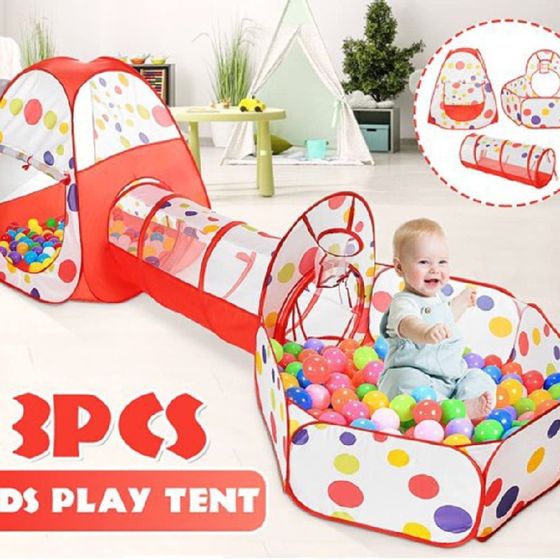 Baby Play tent tunnel rainbow