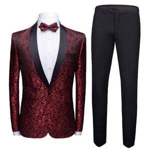 CEREMONIAL 3 PIECE SUIT ( Burgundy )