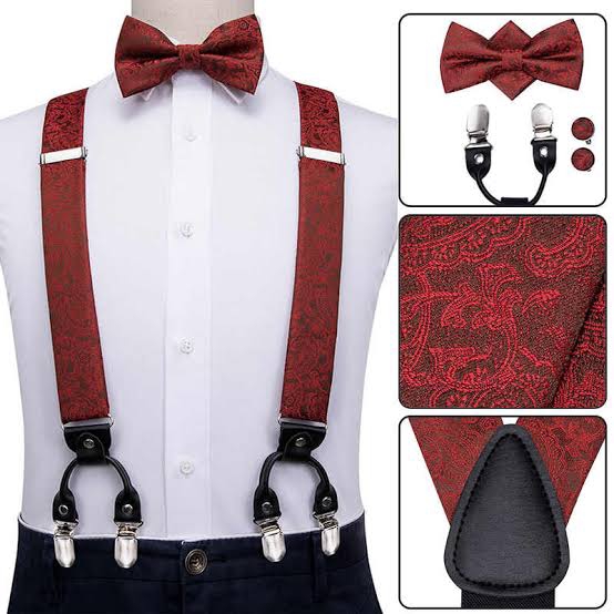MALE SUSPENDERS SET