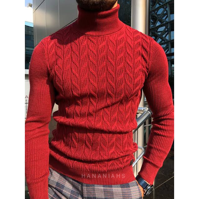 HIGH QUALITY RED TURTLE NECK