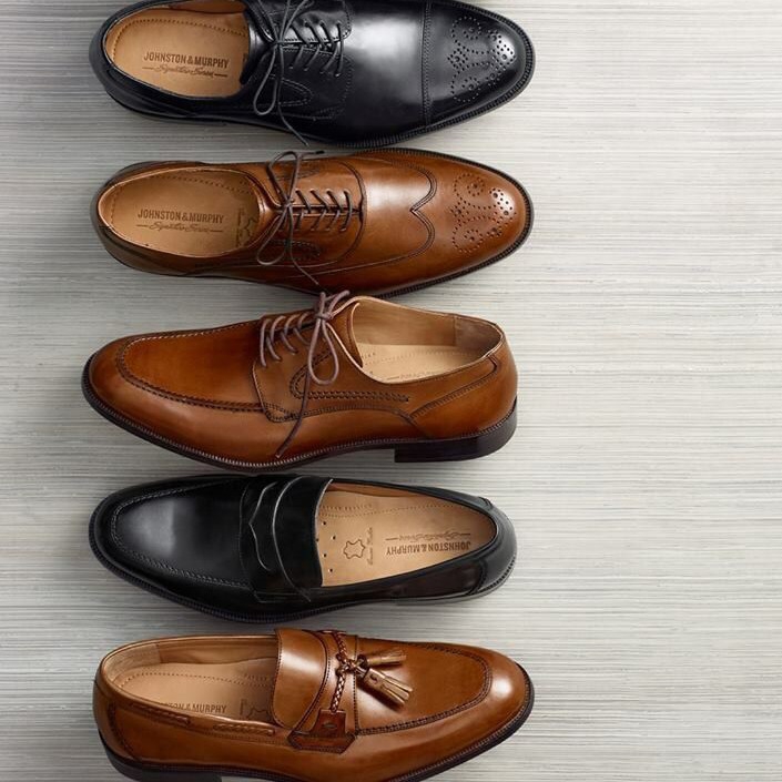 LEATHER BROGUES PAIR