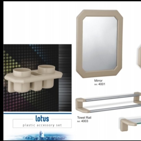 BATHROOM ACCESSORIES SET FAISAL PLASTIC
