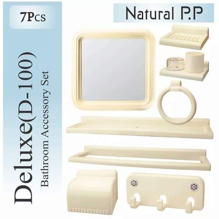 BATHROOM ACCESSORIES SET ILYAS DELUXE 7PCS