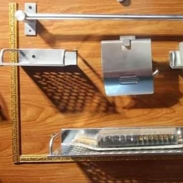 BATHROOM ACCESSORIES SET ALUMINIUM 5PCS 2