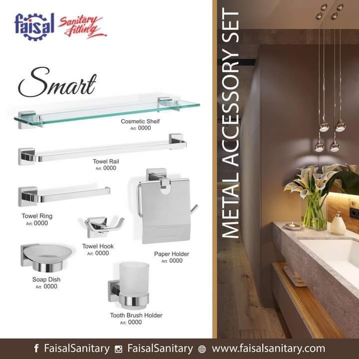 BATHROOM ACCESSORIES SET FAISAL BRAND SMART MODEL