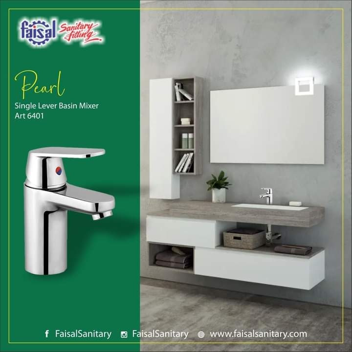BATHROOM SET LEVER FAISAL BRAND PEARL MODEL