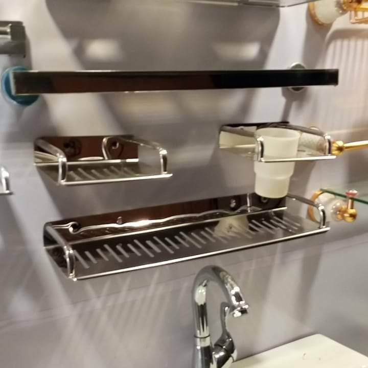 BATHROOM ACCESSORIES SET SS 4PCS