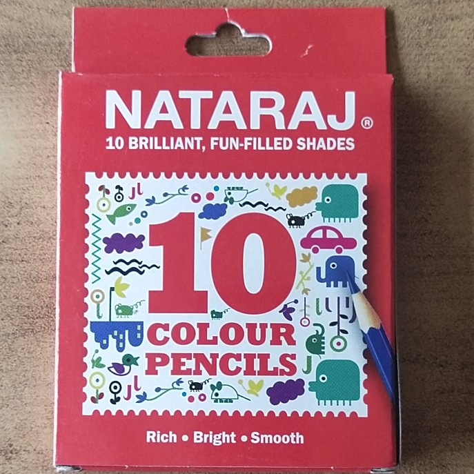 Natraj Colour Pencils Small (10 Shades)