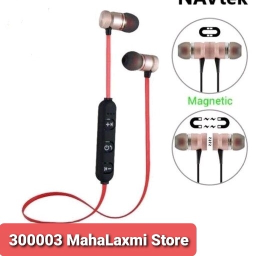Magnetic Bluetooth Earphones (red)