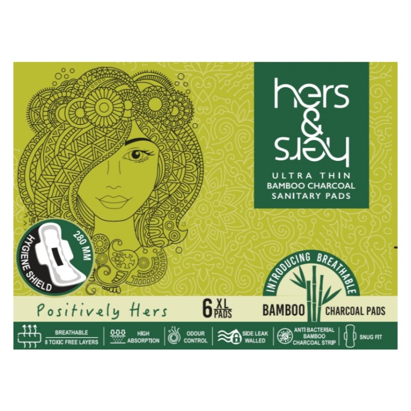 Hers & Hers Bamboo Charcoal-Hygiene Shield 280mm