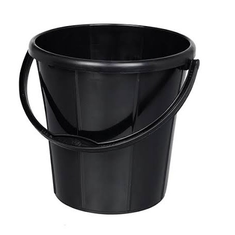 (Tel) BLACK BUCKET 12L কালো বালতি (টেল)