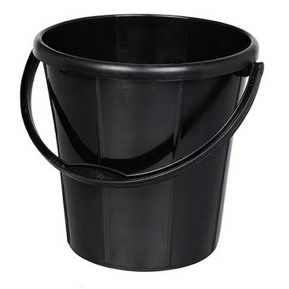 (Tel) BLACK BUCKET 15L কালো বালতি (টেল)