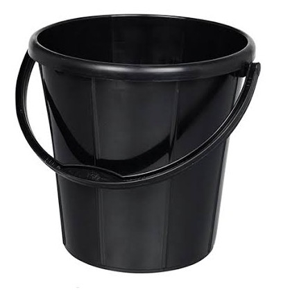 (Tel) BLACK BUCKET 18L কালো বালতি (টেল)