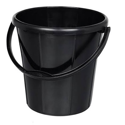 (Tel) BLACK BUCKET 8L কালো বালতি (টেল)