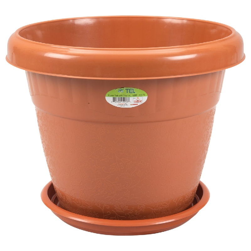 (Tel) FLOWER TUB 7L ফুলের টব (টেল)