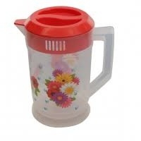 (Tel) JUG TRANS Printed 1L জগ সাদা প্রিন্ট্যাড (টেল)