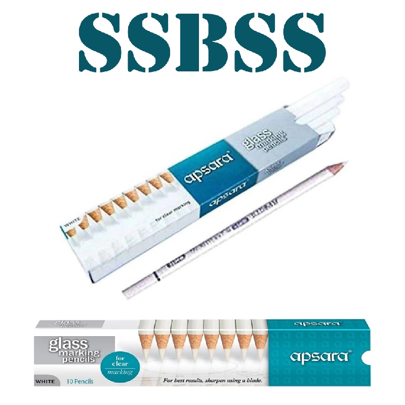 Apsara Glass Marking Pencil White