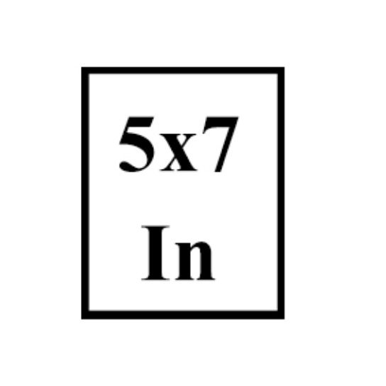 5X7 NP FRAME PLEXI GL BLACK 1"