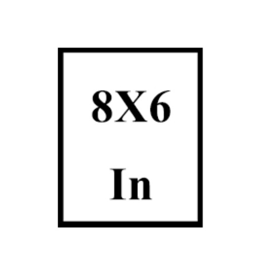 8X6 NP FRAME PLEXI GL WITH WHT MOUNT