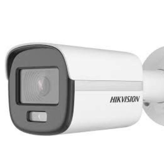 Bullet Hikvision DS-2CE10DF0T-PFS Color Vu 2MP, 3.6MM Lens and White Light Distance 20 Mtr. 1080P