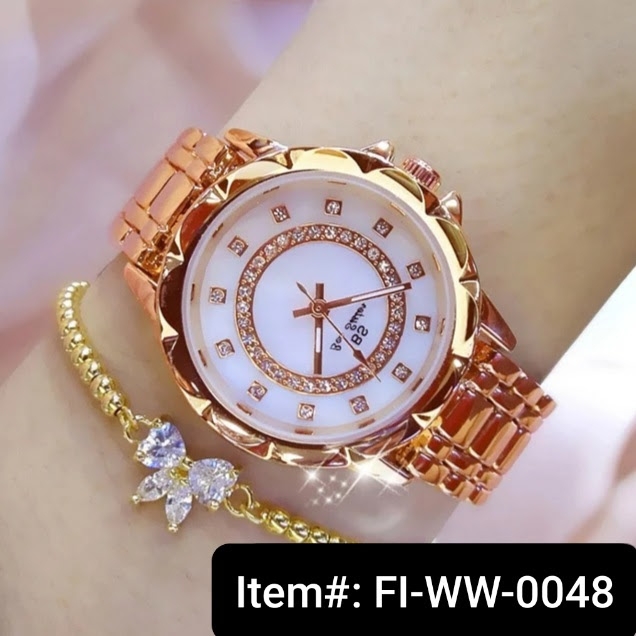 Coxry Square Fashion Skeleton Bracelet Wrist Watch (Brown Brown)