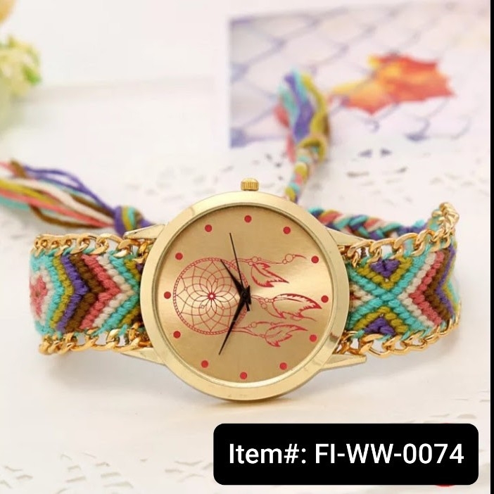 Diamond Women's Luxury Rhinestone Elegant Ladies Wrist Watch (Gold)