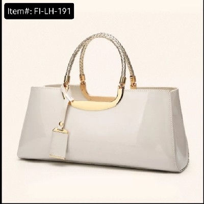 DAUNAVIA Brand Quality PU Leather Women's Handbag (1pc) (34cm) (Beige)