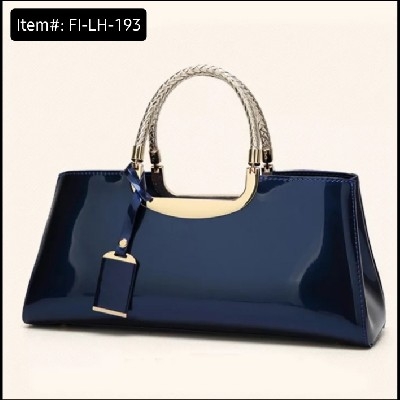 DAUNAVIA Brand Quality PU Leather Women's Handbag (1pc) (34cm) (Blue)