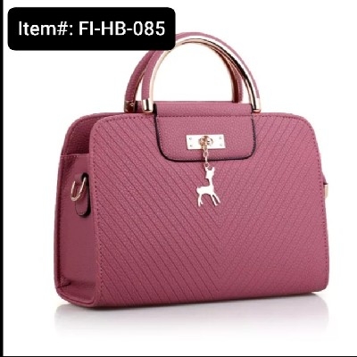 Fashion Deer Decor Large Capacity Basic Women's Handbag (1pc) (Watermelon Red)