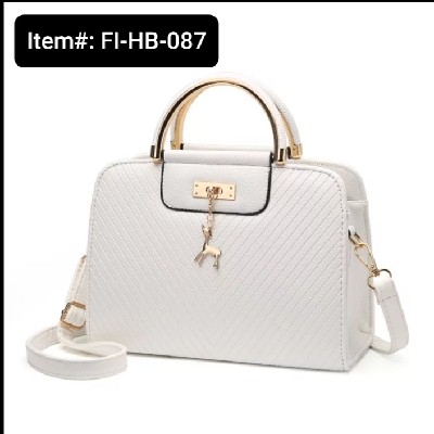 Fashion Deer Decor Large Capacity Basic Women's Handbag (1pc) (White)