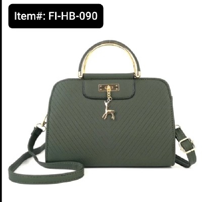 Fashion Deer Decor Large Capacity Basic Women's Handbag (1pc) (Green)