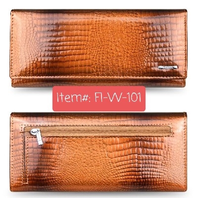 DICIHAYA Genuine Women's Leather Wallet (Gold)