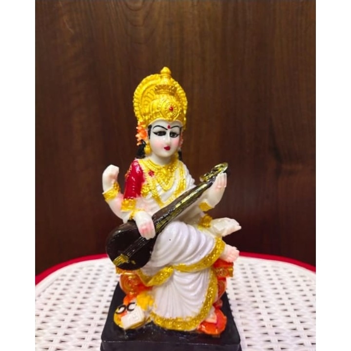 Polyresin Idol, Saraswati, Multicolor, Price 490