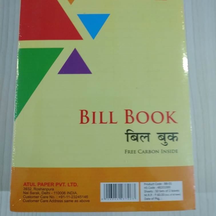 Bill Book, 50 Set of 2