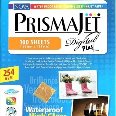 Nova Prismajet Photo Paper, 254 GSM, 100 Sheets, 6×4